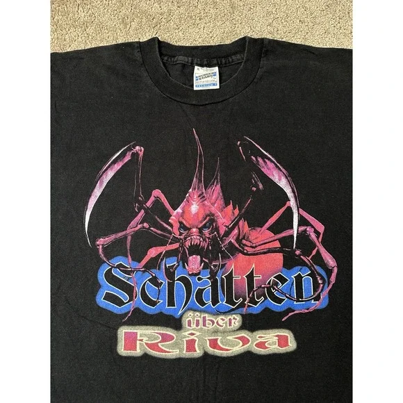 Rare Mens Tshirt 90s Screen Stars Sohatten Uber Riva Nordlandtrilogie, Size XL